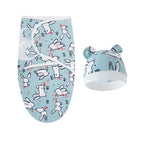 Couverture d'emmaillotage avec bonnet - Mum&Choupinou