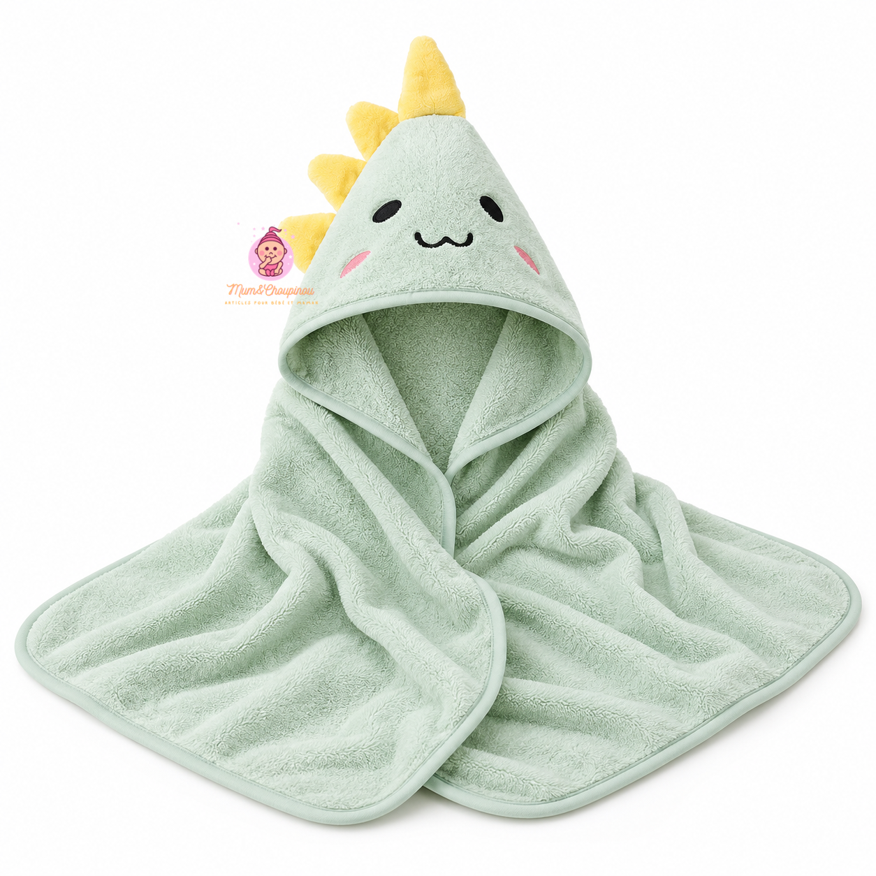 Serviette de bain douce avec cape pour bébé