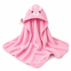Serviette de bain douce avec cape pour bébé