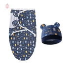 Couverture d'emmaillotage avec bonnet - Mum&Choupinou