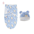 Couverture d'emmaillotage avec bonnet - Mum&Choupinou