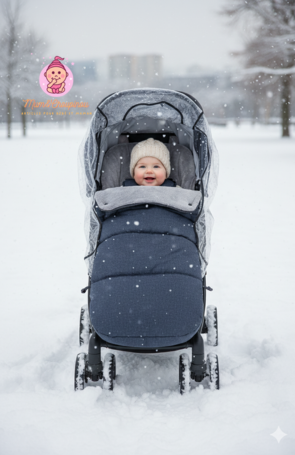 Chancelière hiver bébé universelle pour poussette 