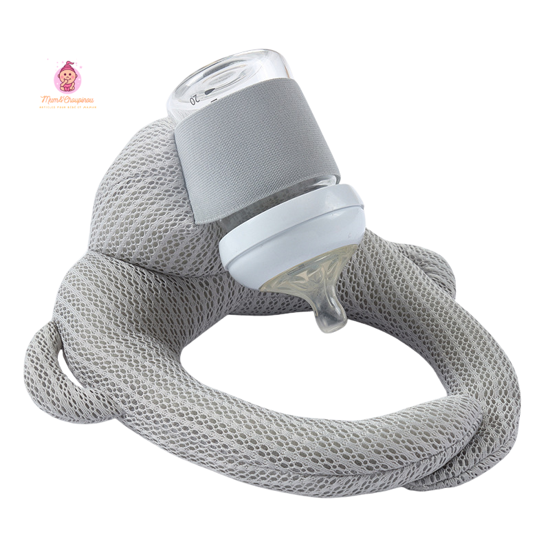 Coussin porte-biberon mains libres 