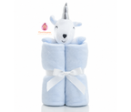 Couverture bébé flanelle avec peluche