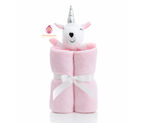 Couverture bébé flanelle avec peluche