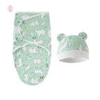 Couverture d'emmaillotage avec bonnet - Mum&Choupinou