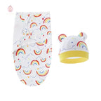 Couverture d'emmaillotage avec bonnet - Mum&Choupinou