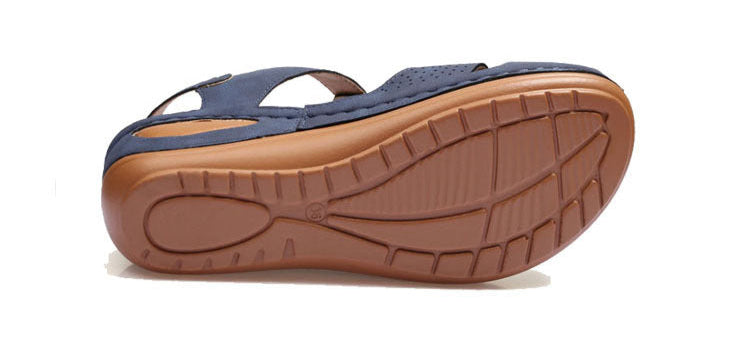 Sandales compensées à bout rond Classy