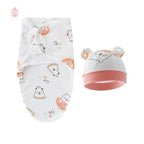 Couverture d'emmaillotage avec bonnet - Mum&Choupinou