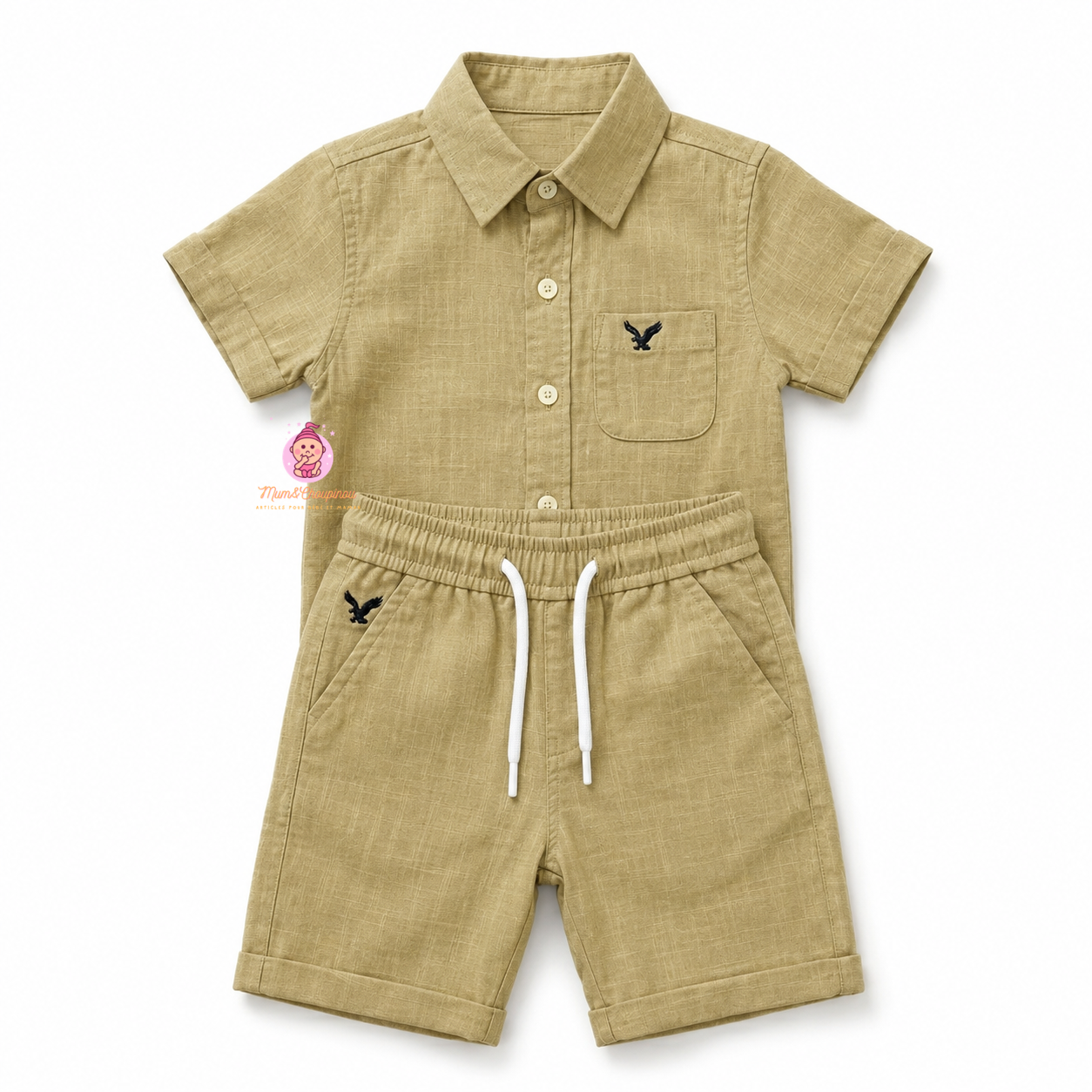 Ensemble garçon été chemise et short