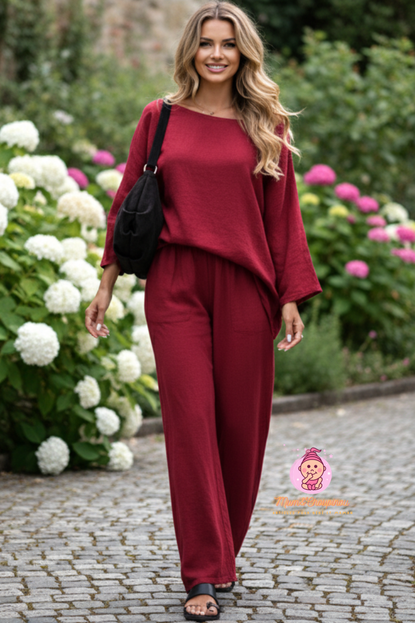 Ensemble femme décontracté et chic 