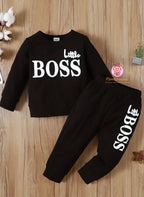 Ensemble jogging et sweat Little Boss - Mum&Choupinou