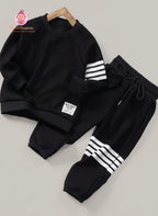 Ensemble jogging et sweat enfant à rayures 