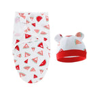 Couverture d'emmaillotage avec bonnet - Mum&Choupinou