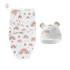 Couverture d'emmaillotage avec bonnet - Mum&Choupinou