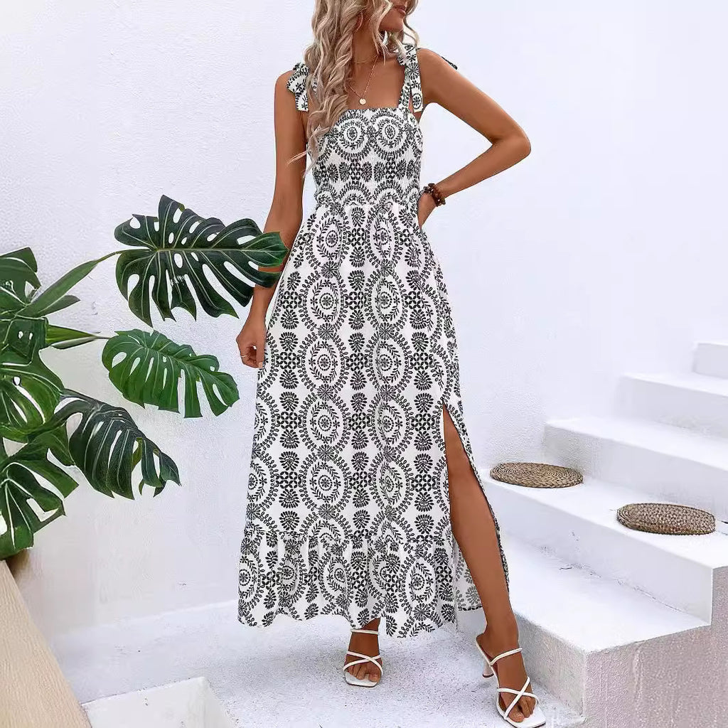 Robe d'été à bretelles pour femme Sally