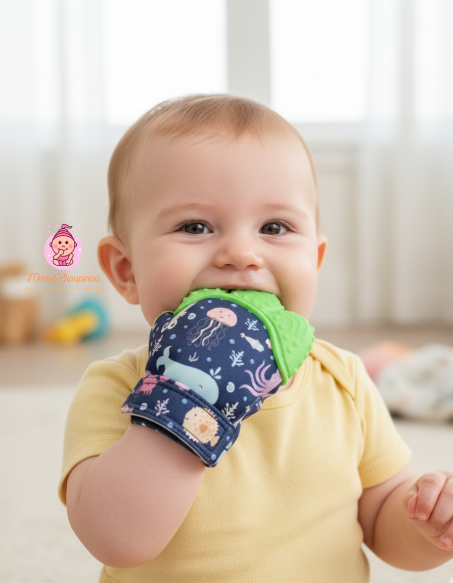 Moufle de dentition - Fonds marins 