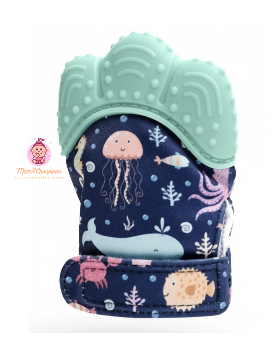 Moufle de dentition - Fonds marins 