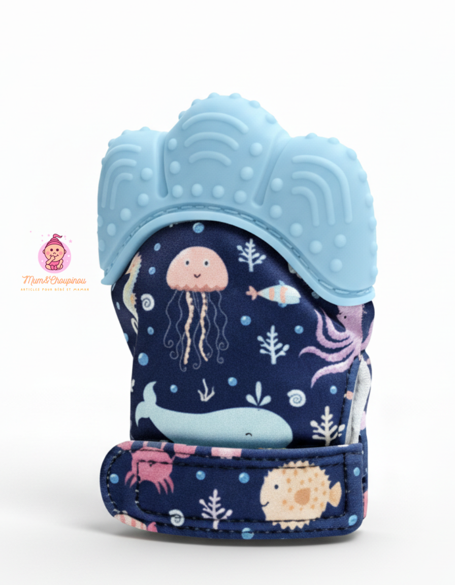 Moufle de dentition - Fonds marins 