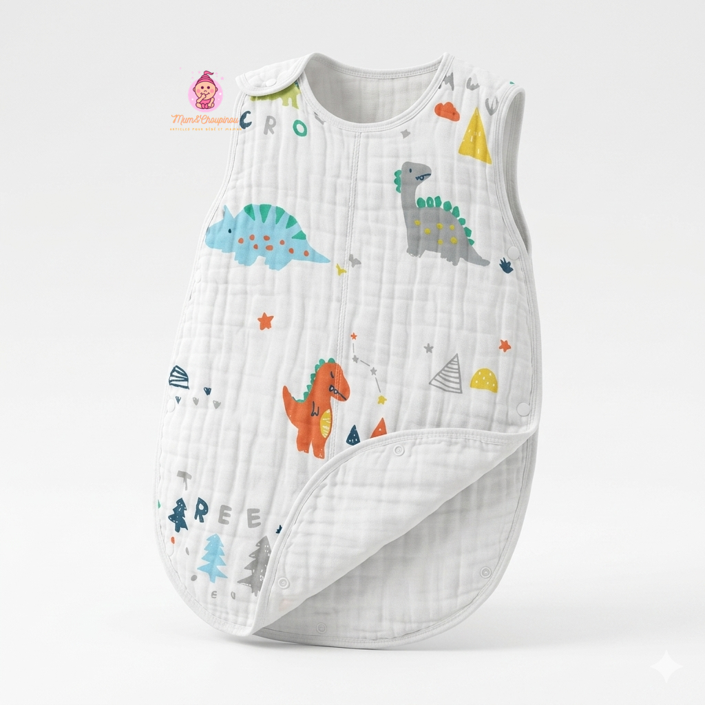 Gigoteuse bébé été mousseline coton 6 couches
