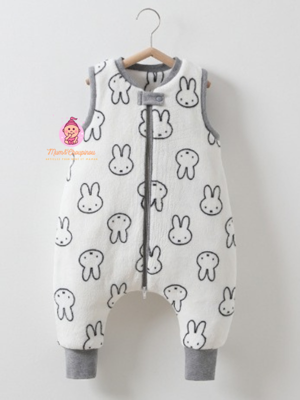 Gigoteuse à pieds d'hiver sans manches