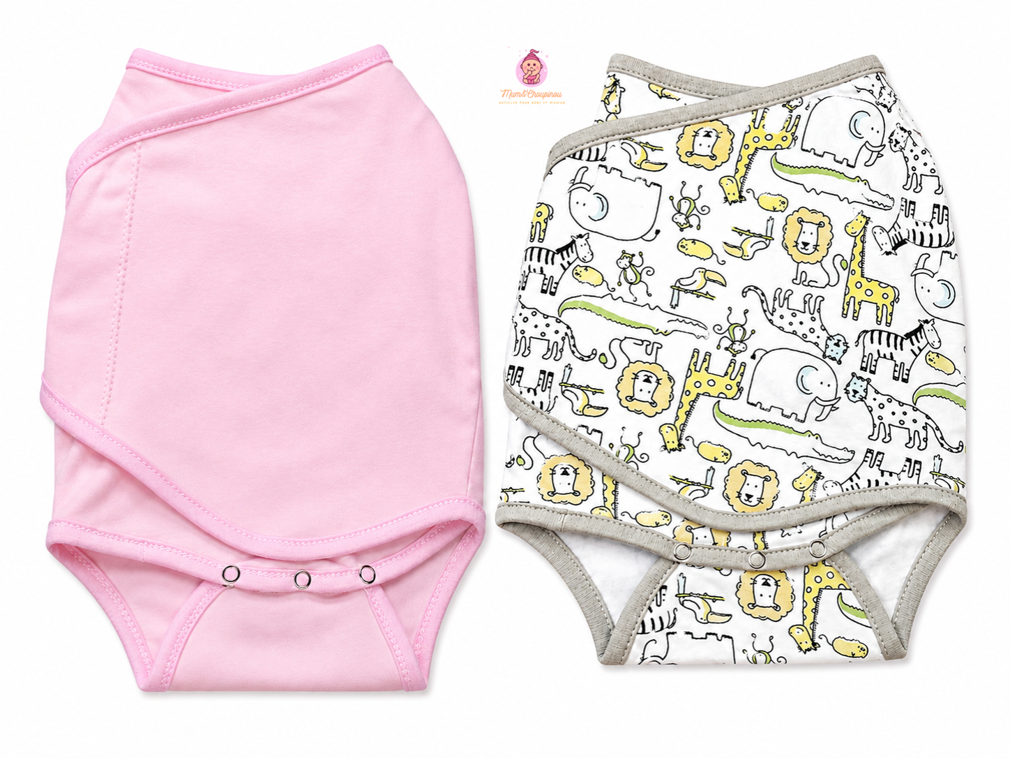 Lot de 2 gigoteuses bébé prématuré été en coton fin