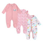 Lot de 3 grenouillères en coton
