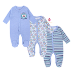 Lot de 3 grenouillères en coton