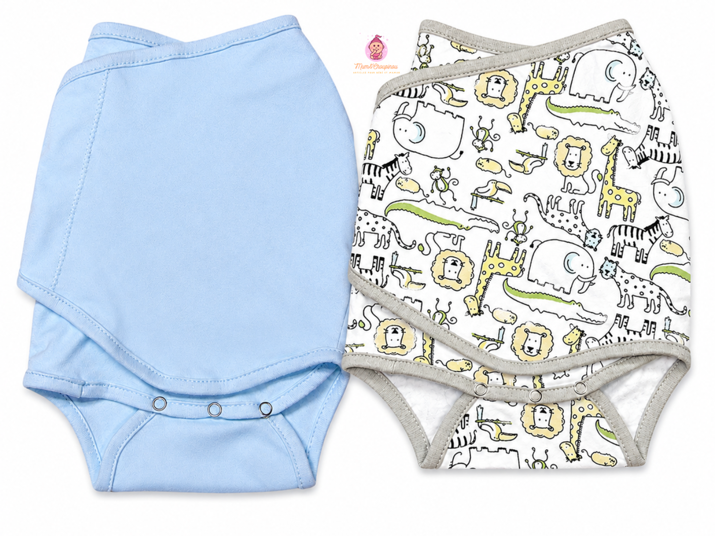 Lot de 2 gigoteuses bébé prématuré été en coton fin