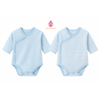 Lot de 2 bodies croisés bébé manches longues