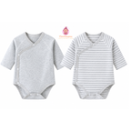 Lot de 2 bodies croisés bébé manches longues