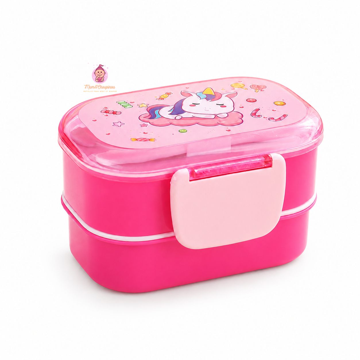 Lunch box enfant double compartiment pour école