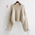 Pull en maille torsadée pour femme - Câlin bohème - Mum&Choupinou