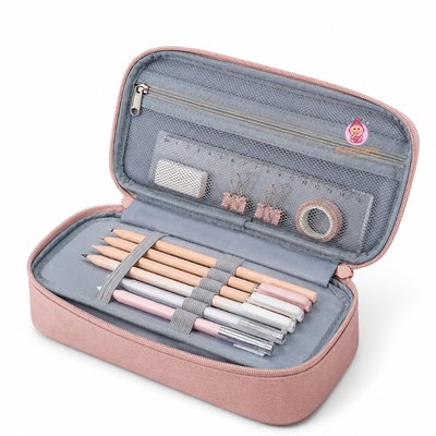 Trousse scolaire grande capacité multi-rangements