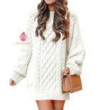 Pull robe en tricot torsadé - Mum&Choupinou