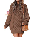 Pull robe en tricot torsadé - Mum&Choupinou