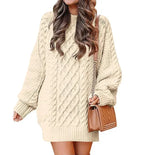 Pull robe en tricot torsadé - Mum&Choupinou