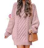 Pull robe en tricot torsadé - Mum&Choupinou