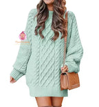Pull robe en tricot torsadé - Mum&Choupinou