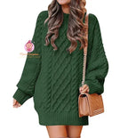 Pull robe en tricot torsadé - Mum&Choupinou