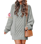 Pull robe en tricot torsadé - Mum&Choupinou