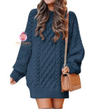Pull robe en tricot torsadé - Mum&Choupinou