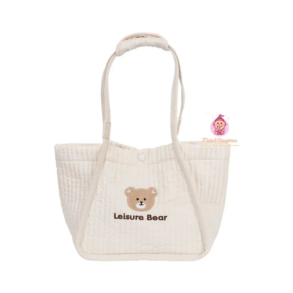 Sac matelassé "Leisure Bear" - Mum&Choupinou