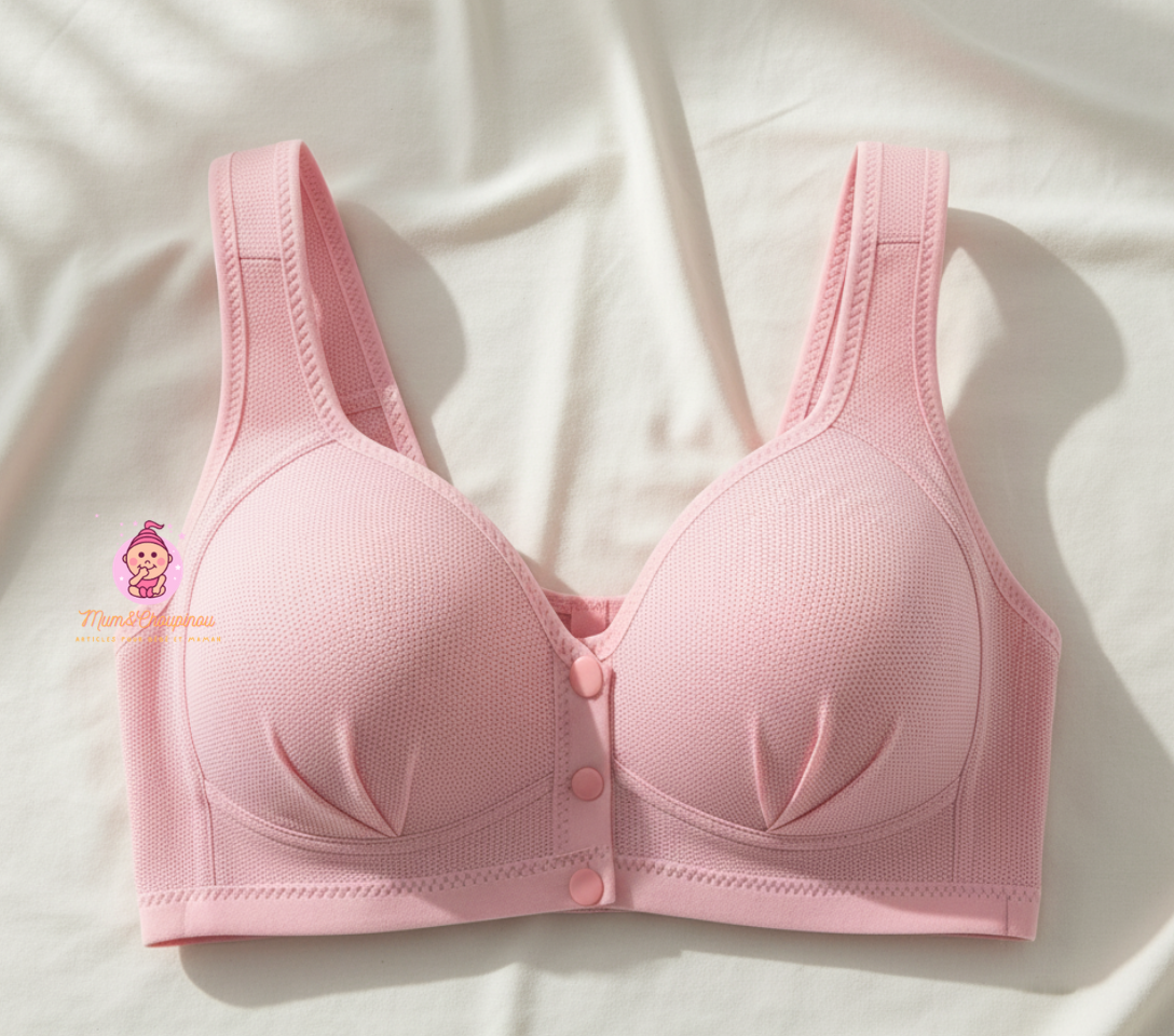 Soutien-gorge d'allaitement à boutons 
