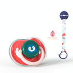 Ensemble tétine bébé et attache tétine