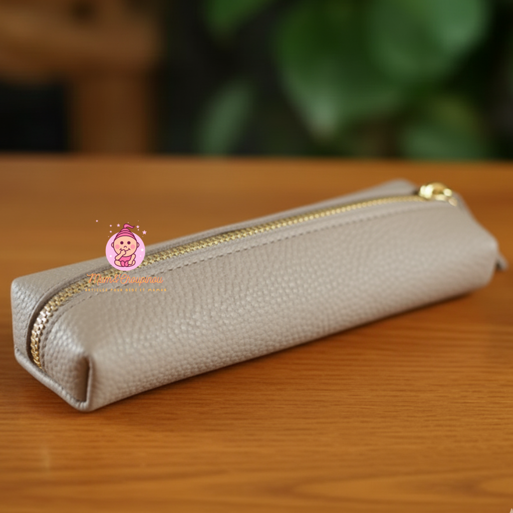 Trousse scolaire en similicuir